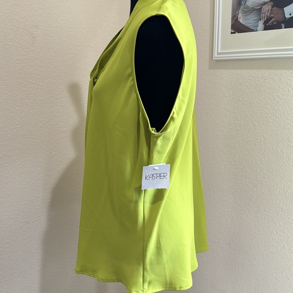 Kasper Women’s Tie Front Blouse - Picture 2 of 7